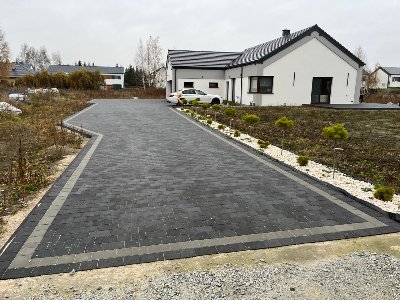 podjazd z kostki brukowej w inowrocławiu