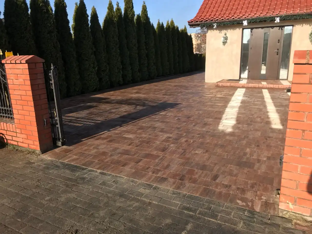 podwórko z kostki brukowej w inowrocławiu