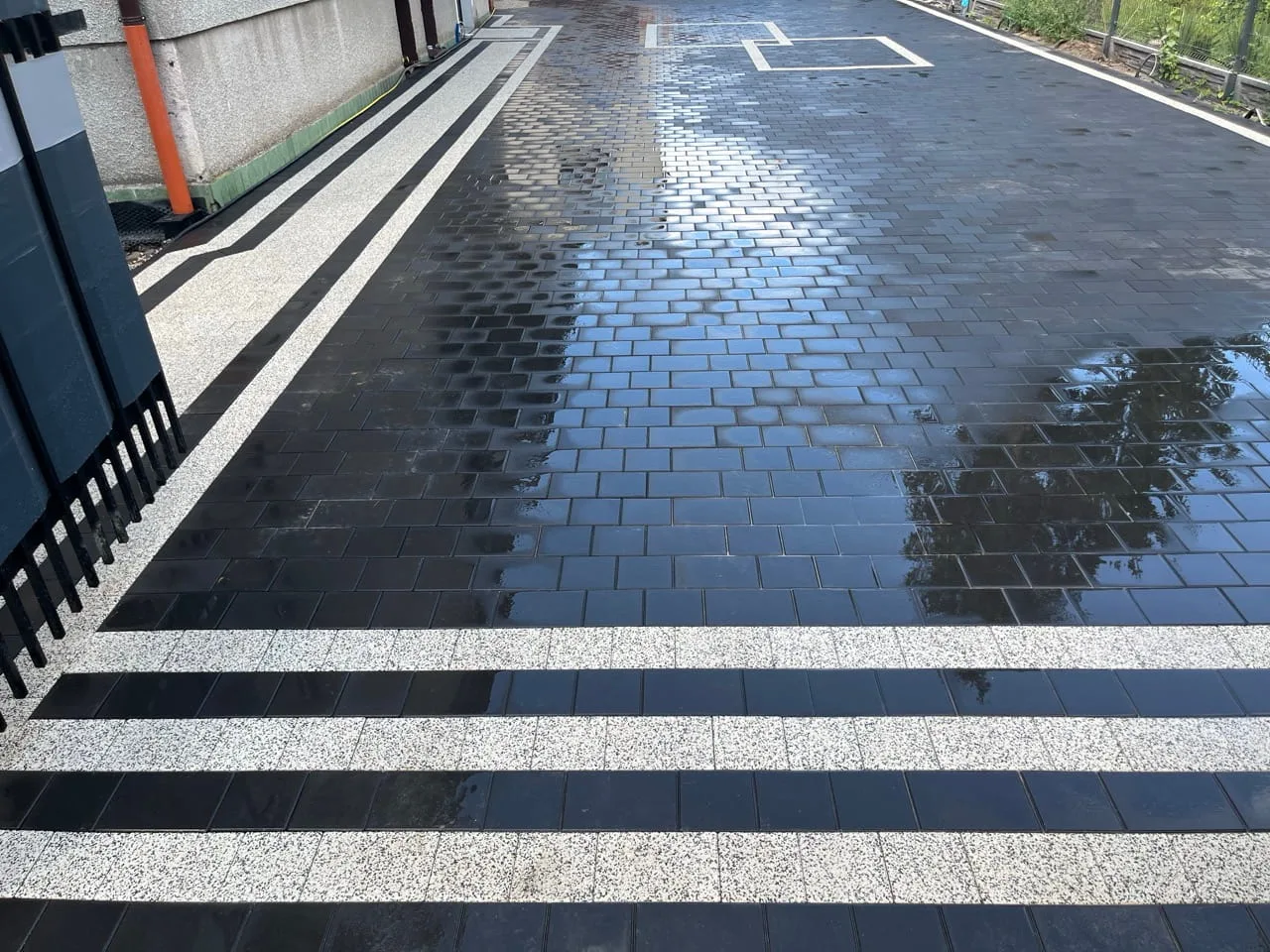 podjazd podwórko z kostki brukowej inowrocław